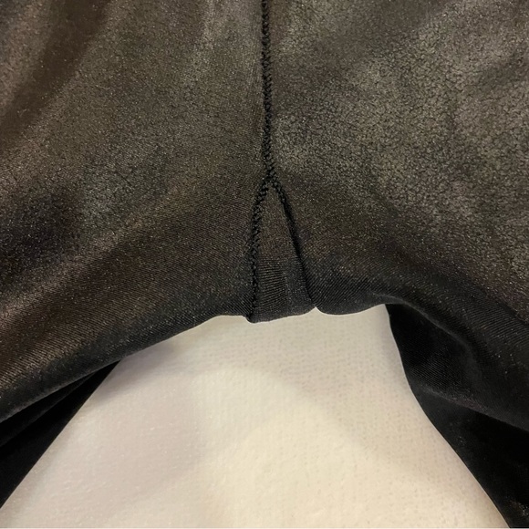 SPANX Faux Leather Side Stripe Leggings 2X Black - Picture 10 of 14